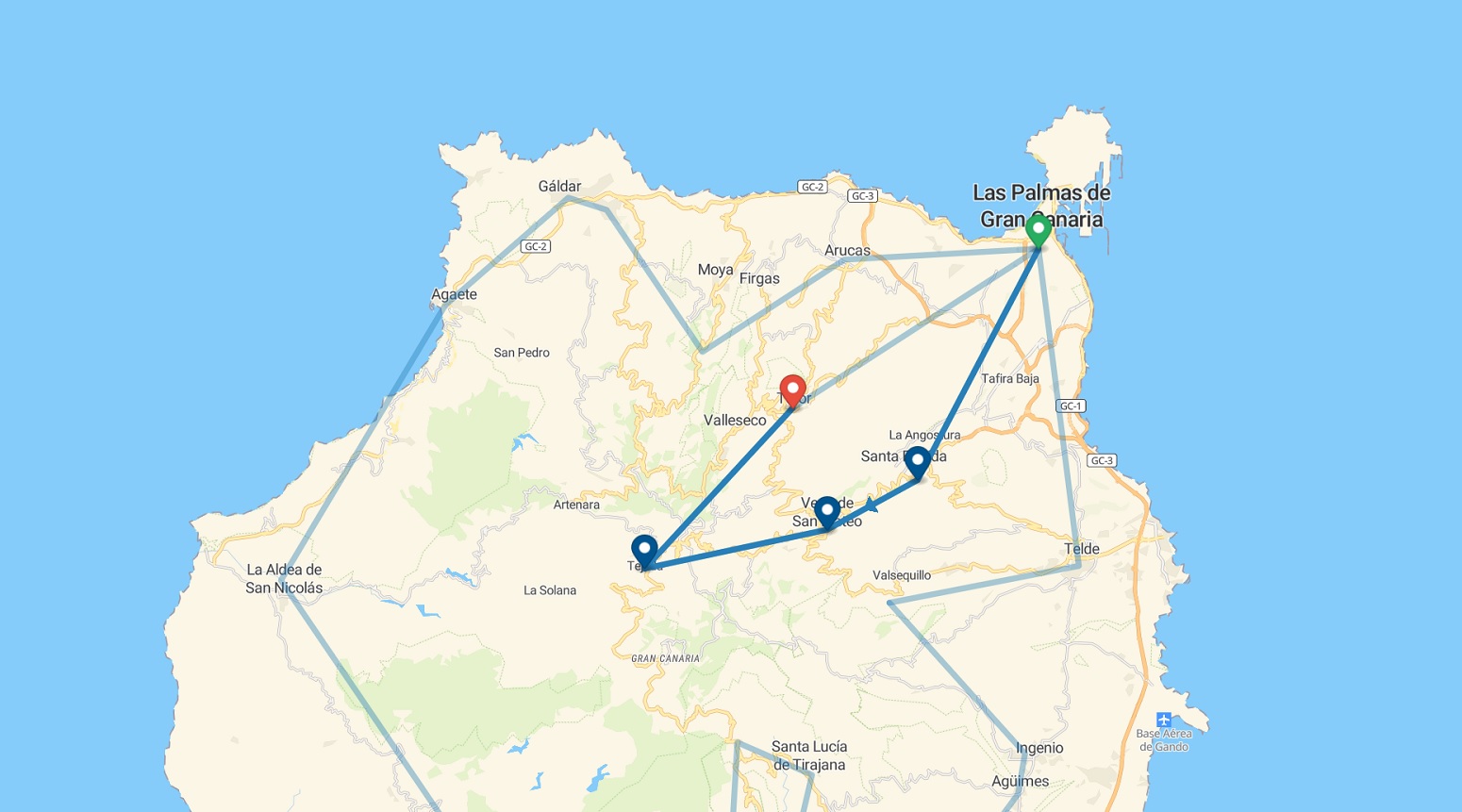 Route through Gran Canaria day 6